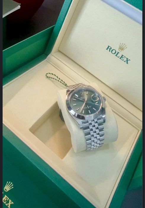 Rolex Datejust 41mm GREENDial Jubilee NEW 7/2025 Full set Acte cutie