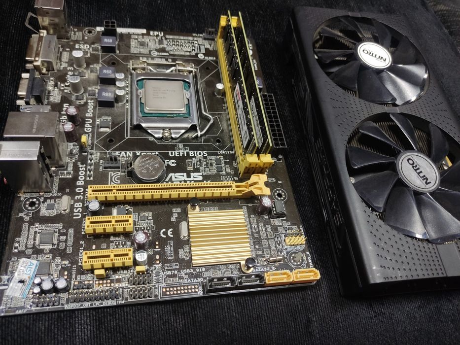 Комплект I7 4790. Память 16 gb ddr3 видеокарта rx 570 4gb