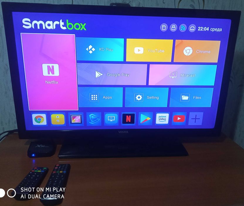 Турецкий Телевизор VESTEL 81см + Новый Смарт бокс х96мини 2\16.