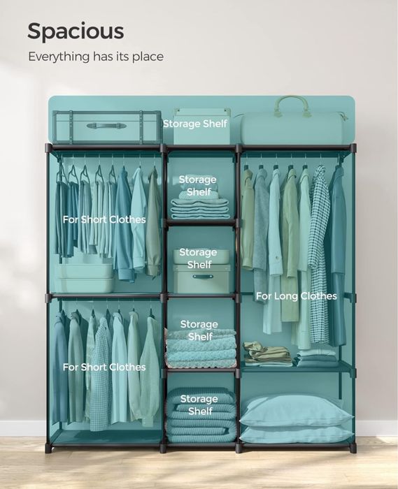 Преносим отворен гардероб SONGMICS