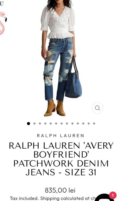 Blugi originali POLO Ralph Lauren, Avery Boyfriend mas. 24