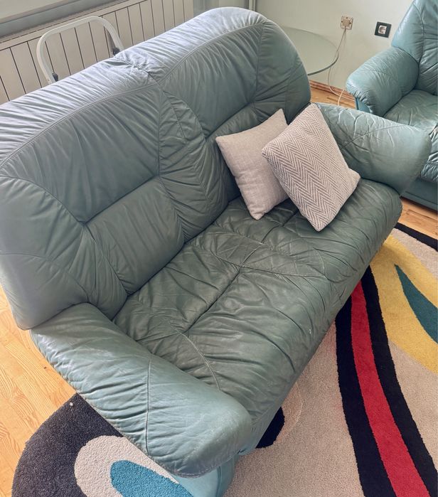 Холна гарнитура-естествена кожа