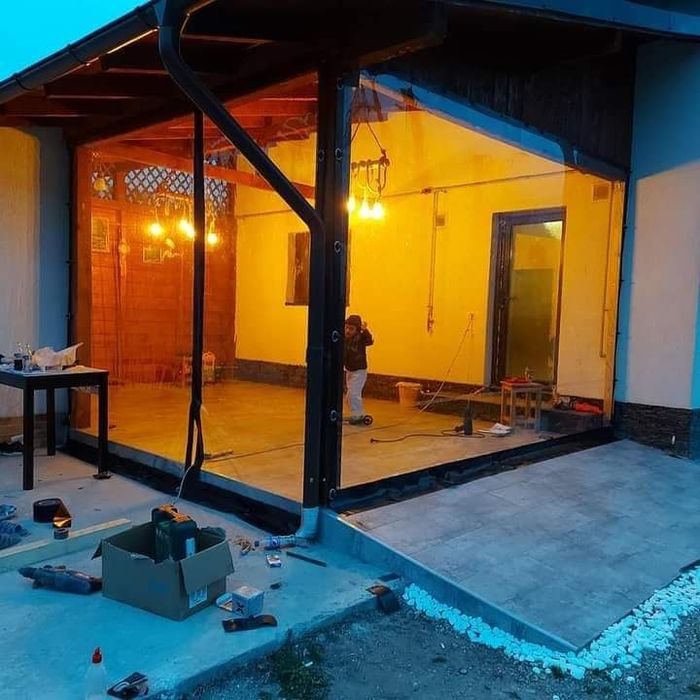 Folie terase și foisoare,  folie terasa transparenta