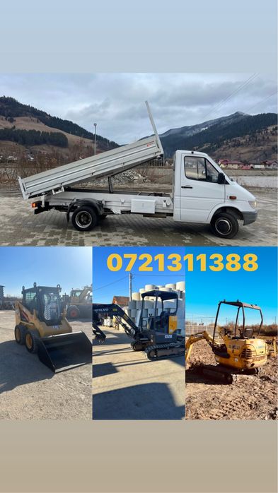 Prestari servicii sapaturi excavari demolari miniexcavator buldo