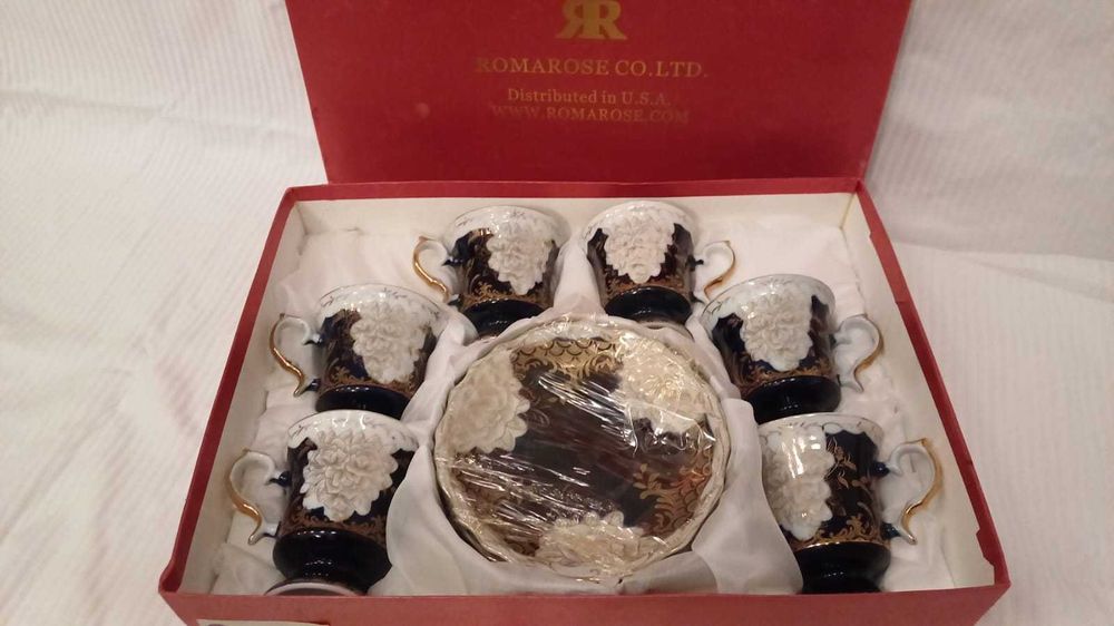 Set cesti de cafea + fructiera