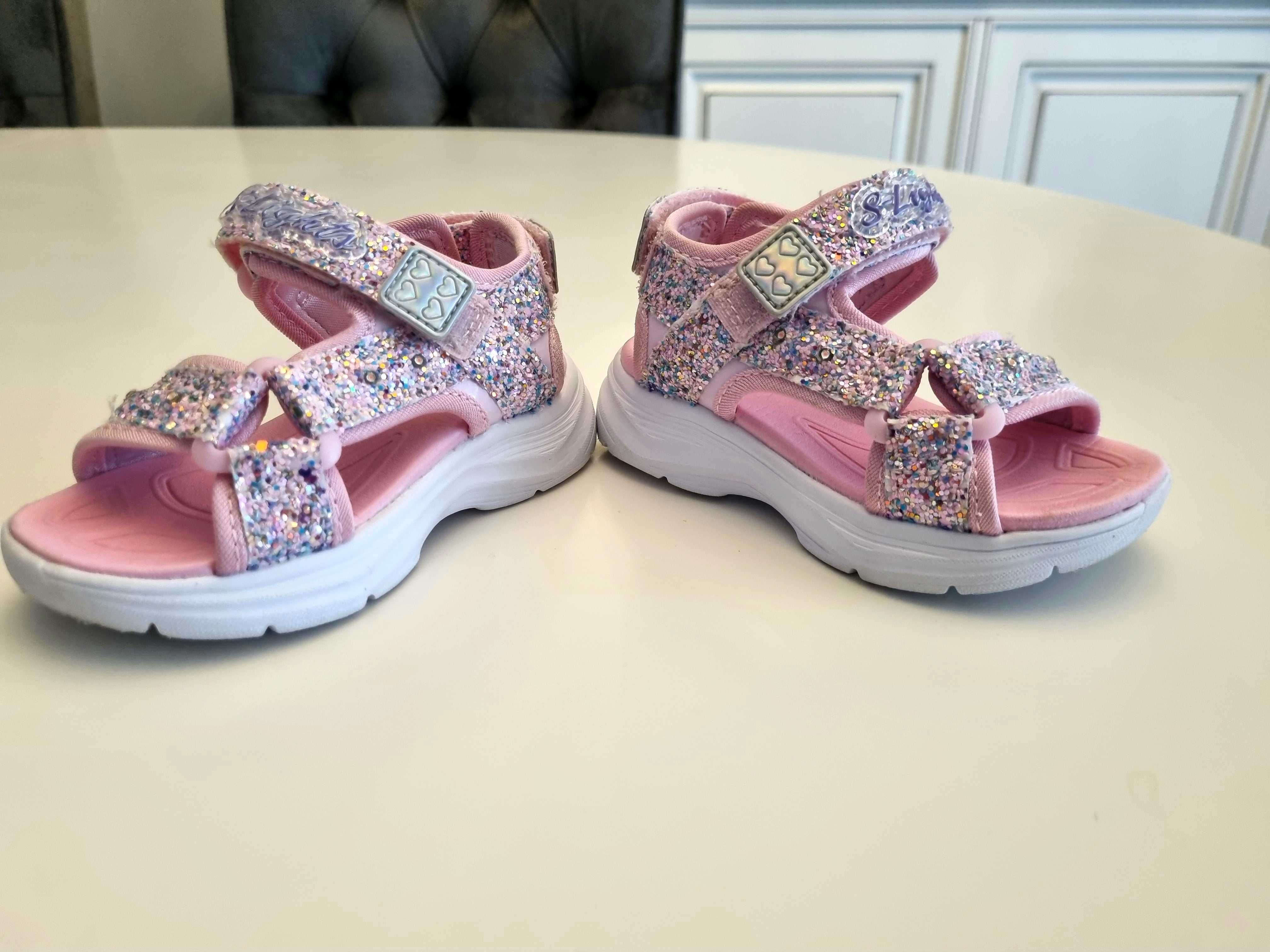 Sandale Skechers Glimmer Roz pentru fetite