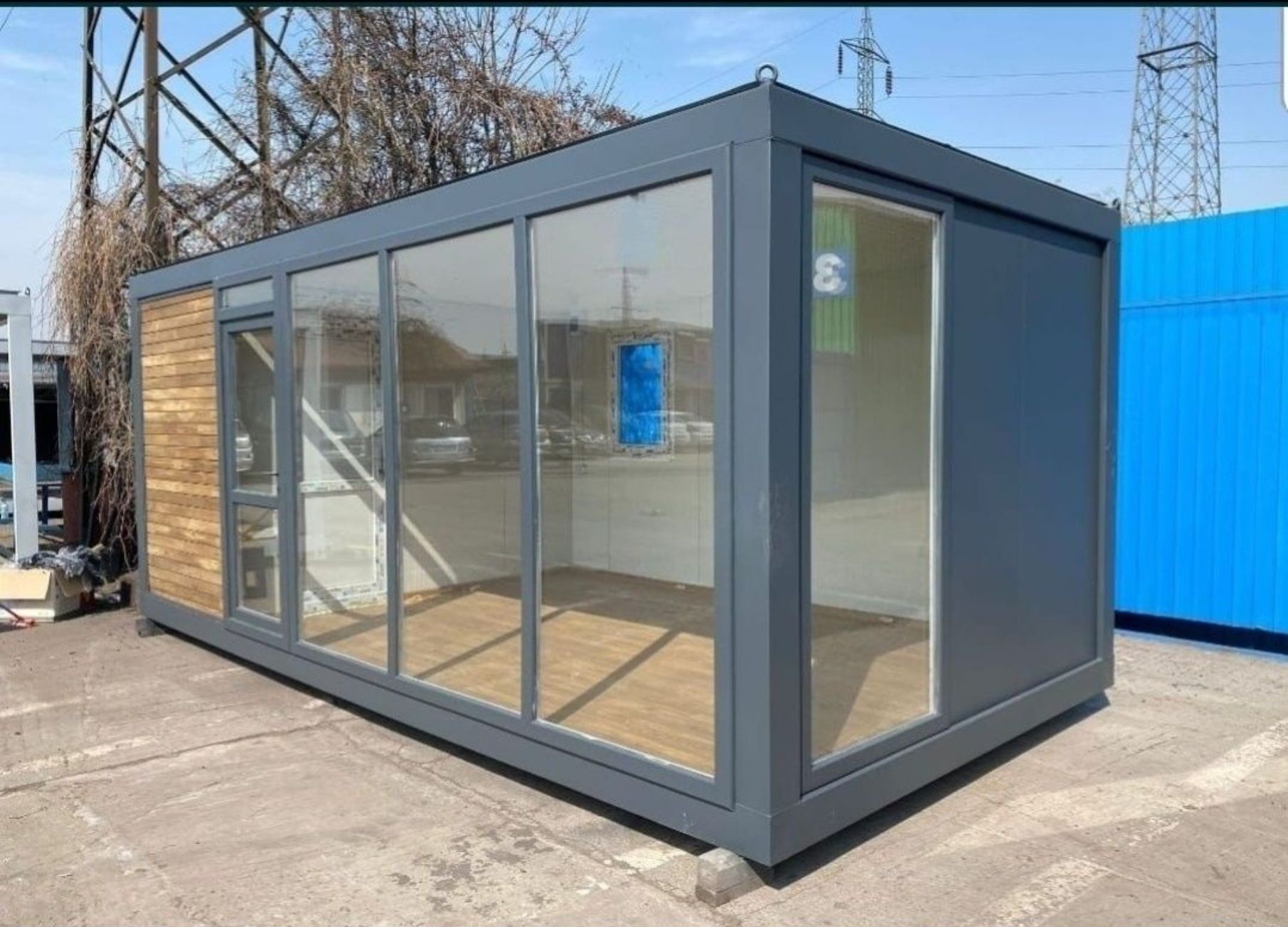 Container modular birou vestiar depozitare magazin fast-food vitrina