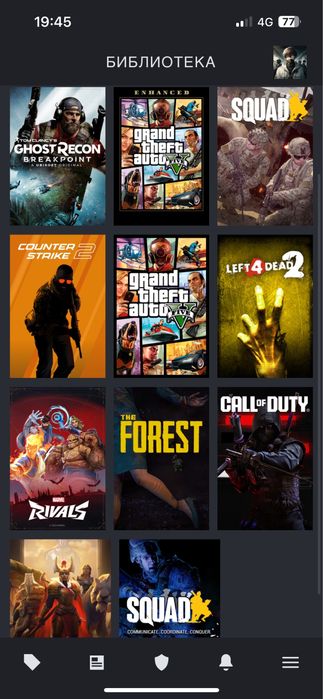 steam аккаунт с играми