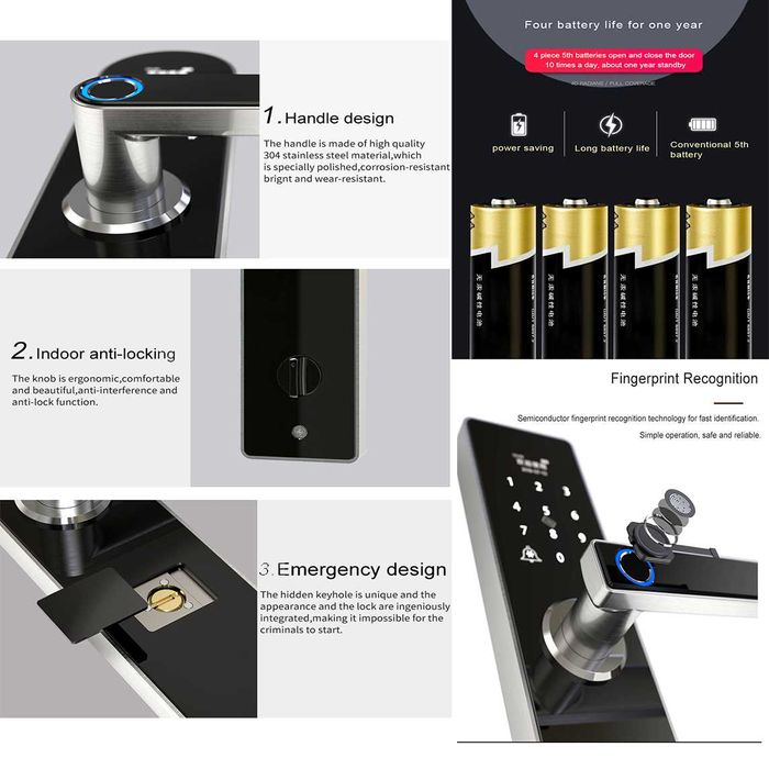 Yala smart / incuietoare inteligenta / D2 smart lock TUYA