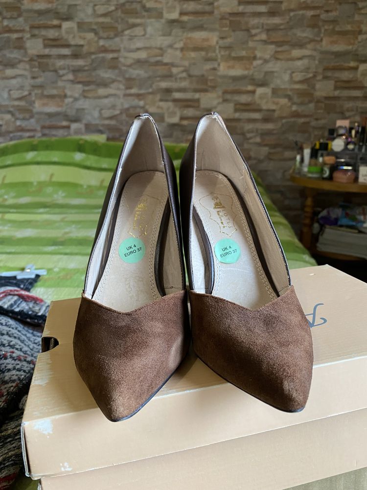 Pantofi din piele, masura 37 (Zara)