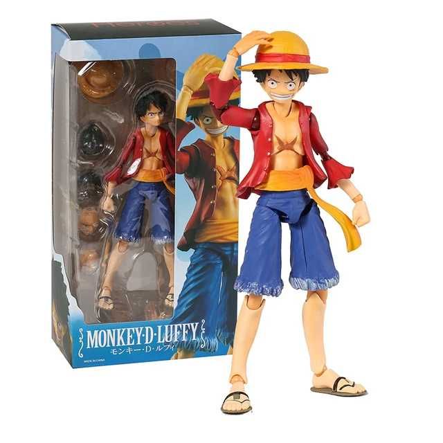 Figurina Articulata One Piece - Monkey D. Luffy, Cutie si Accesori