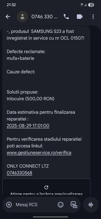 Vând  Samsung s23 5g 128 GB dual sim
