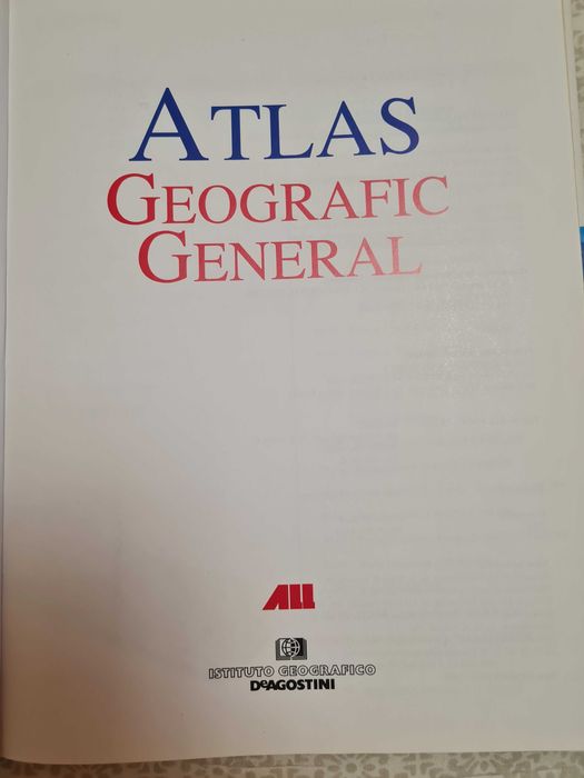 Atlas Geografic General color,copertat