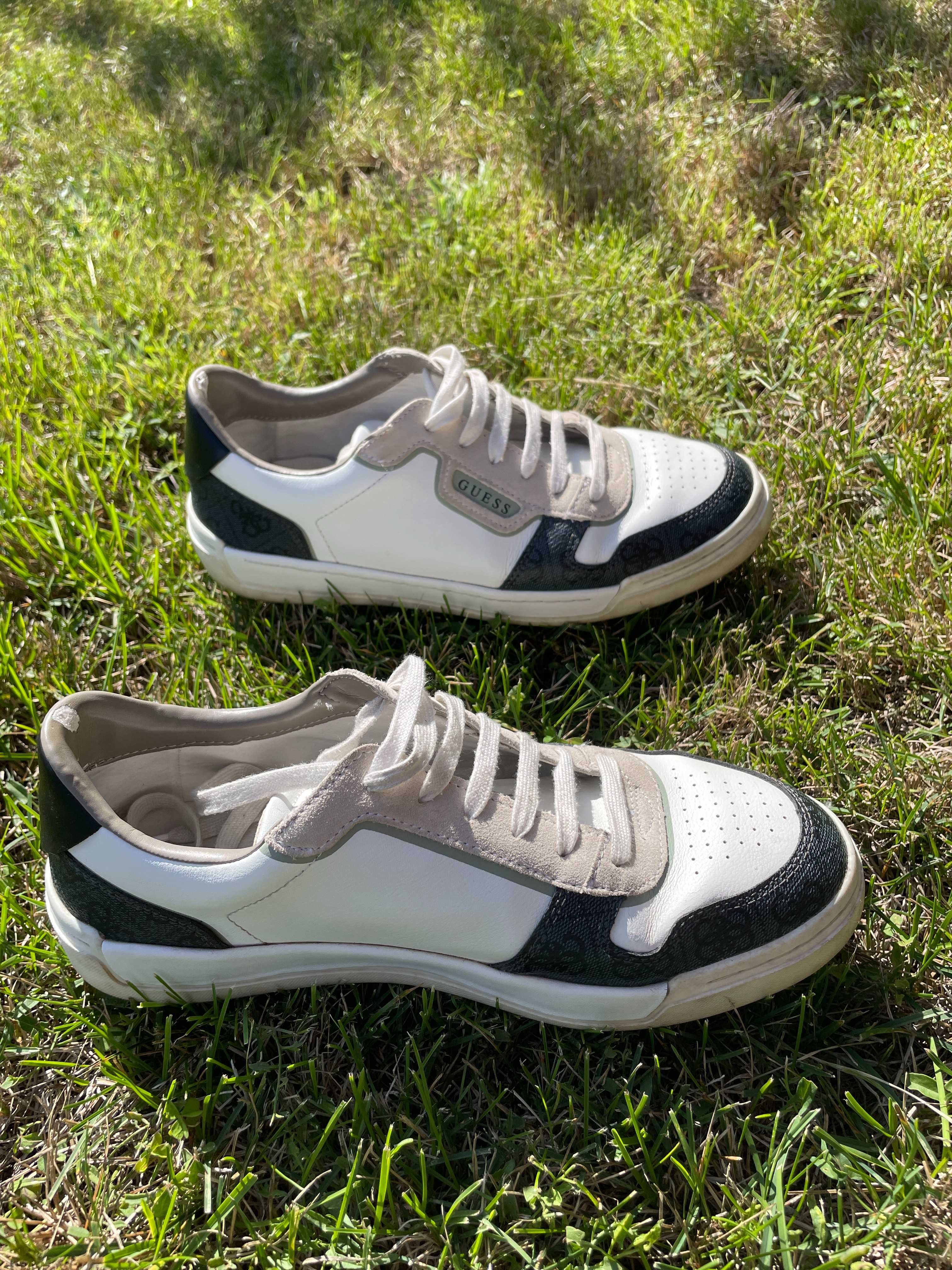Guess Еко-кожени маратонки тип "sneakers"