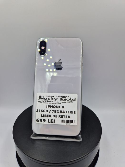 Iphone X 256GB/ 78%Baterie Garantie #48357