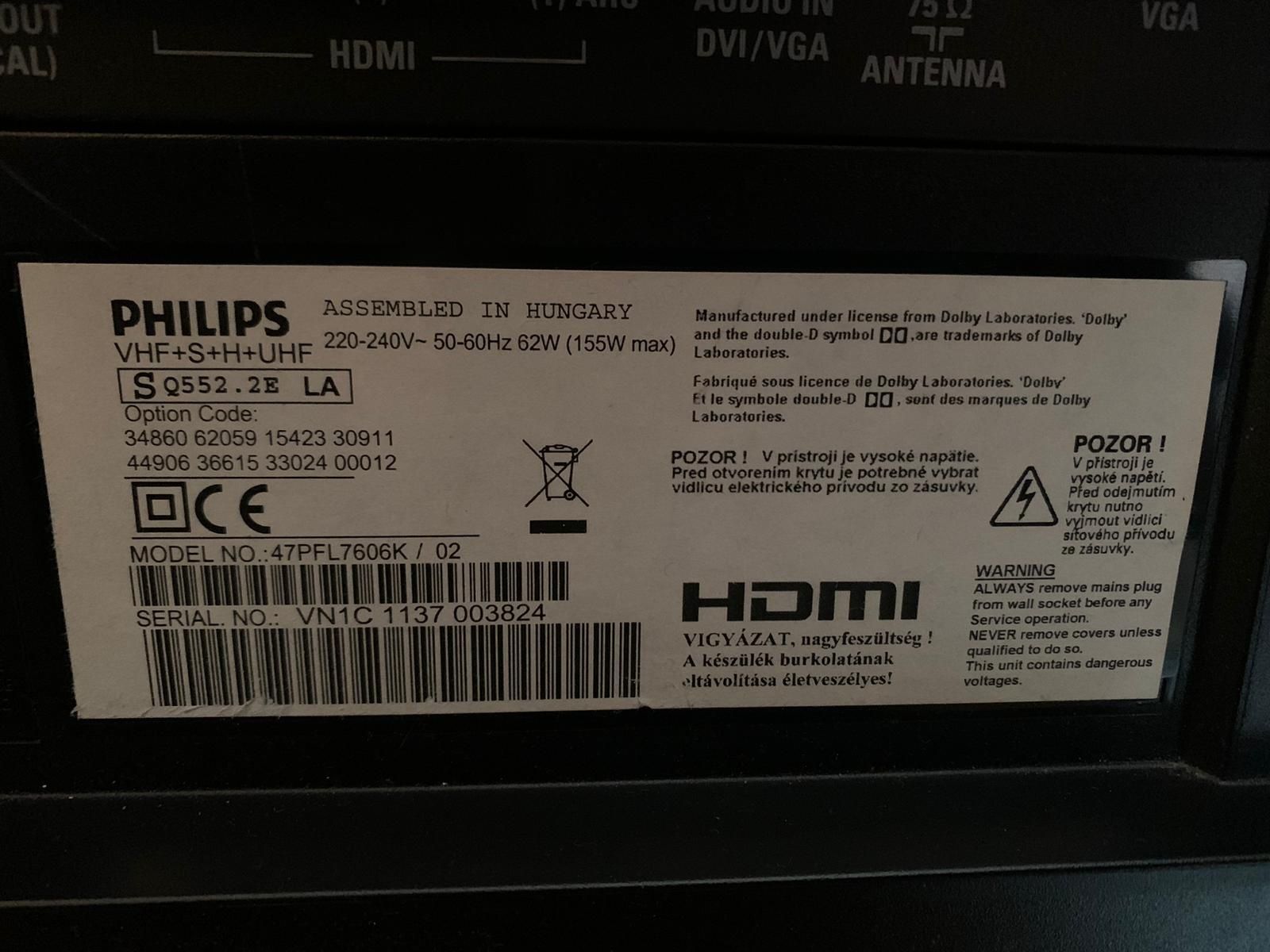 Plasma Philips 120cm