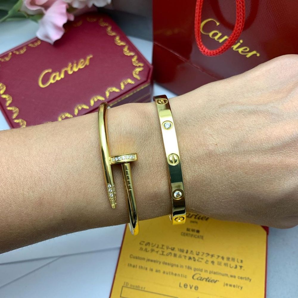 Set Brățară Cartier Love 16 Gold 750 Diamonds