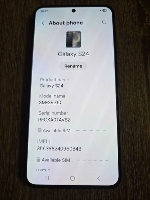 Продавам смартфон Samsung S24, памет 8/256 GB