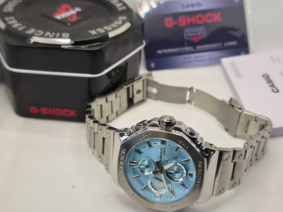Ceas Casio g shock GMC B2100 Silver ciel ,Nou, Garantie 2 ani
