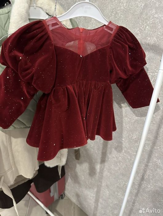 Детское нарядное платье 74-80