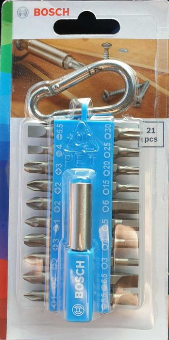 Bosch-комплект битове и битхолдер, 21 части