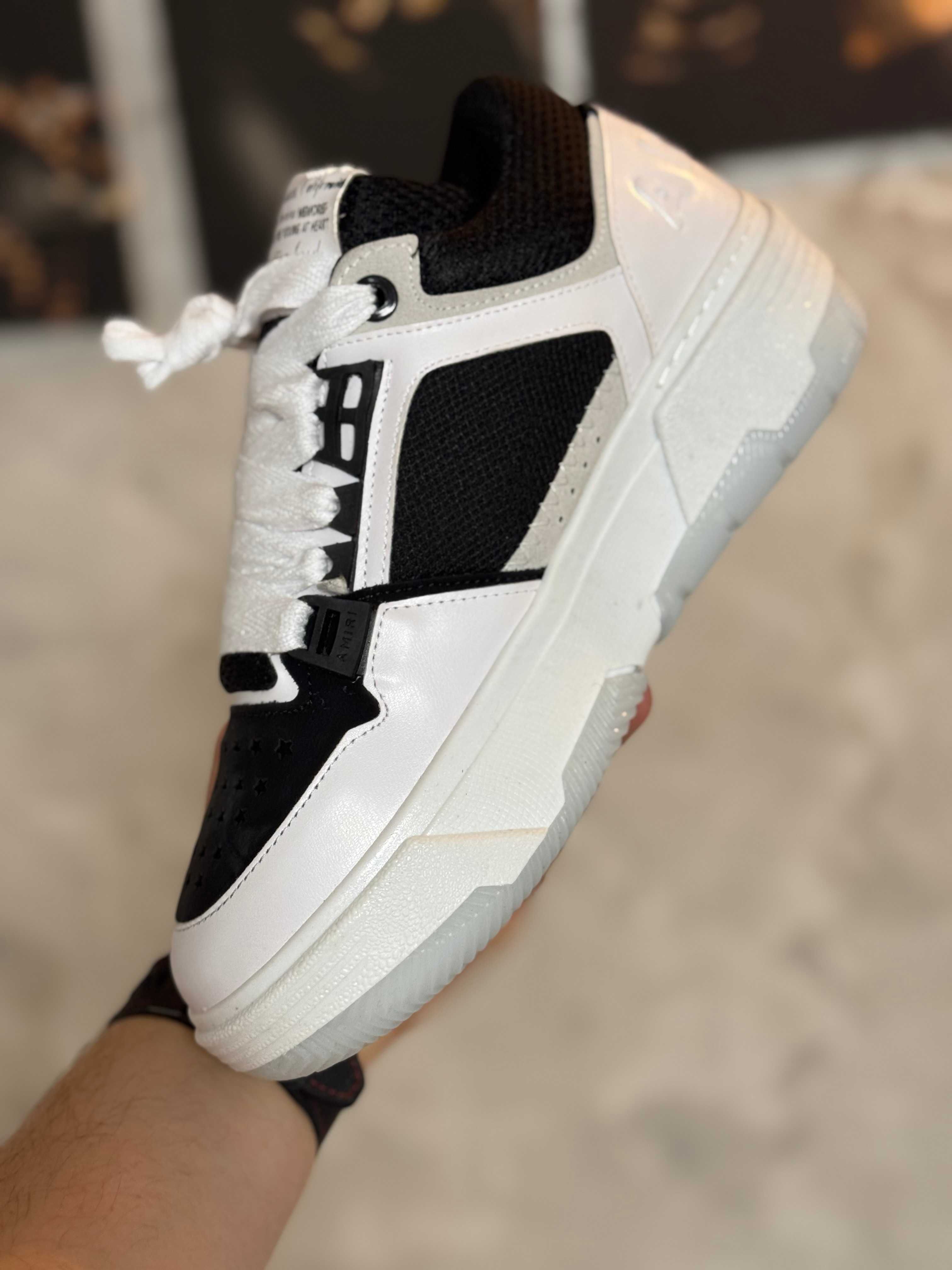 Adidasi Barbati Amiri MA-1 White & Black!