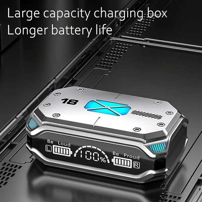Căști bluetooth gaming cât și apeluri telefonice demențiale.