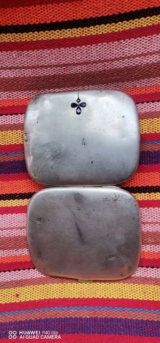 Tabachera din argint cu safire albastre Mitropolia Olteniei 1855/1900