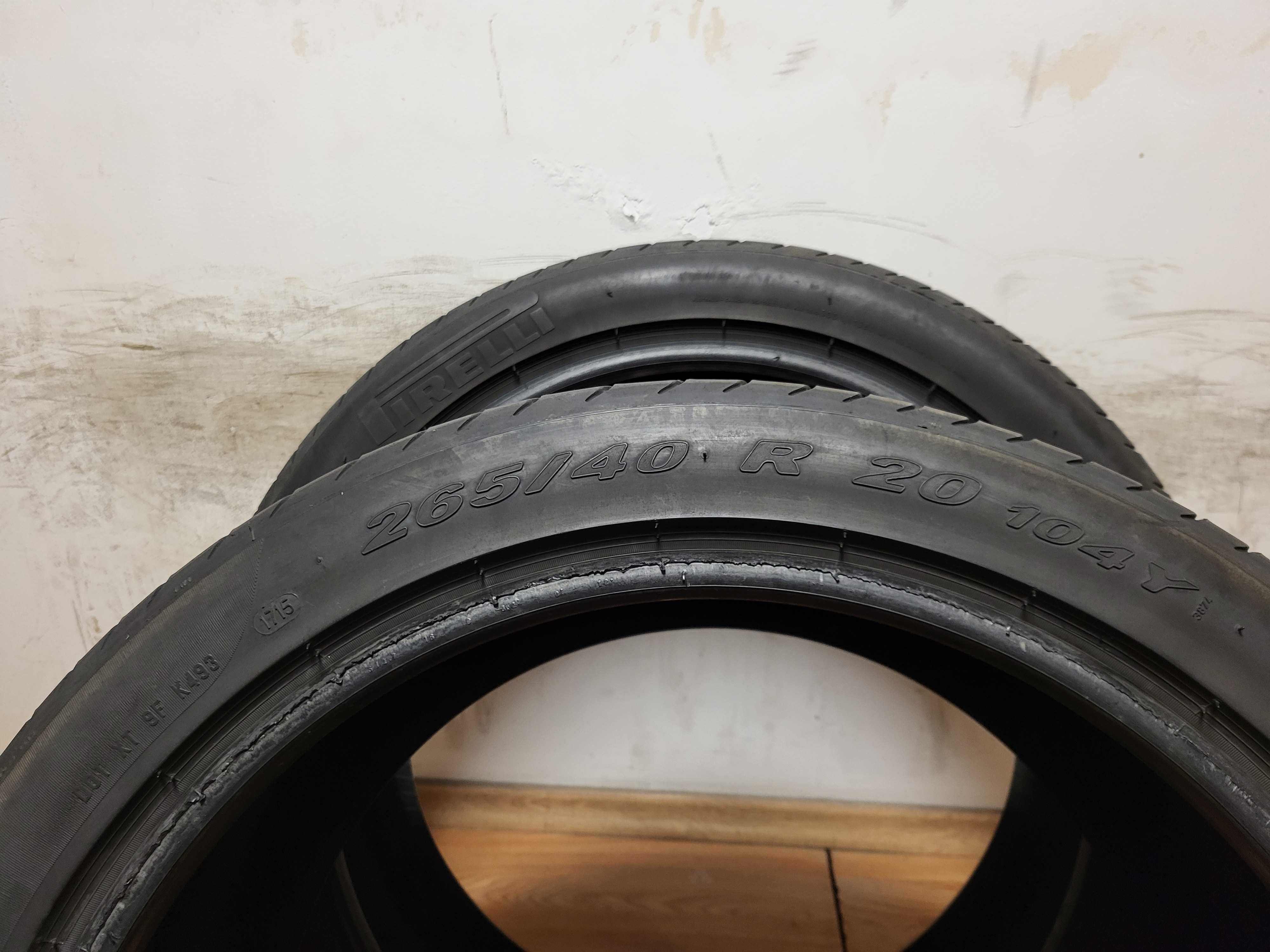 2 бр. 265/40/20 Pirelli / летни гуми