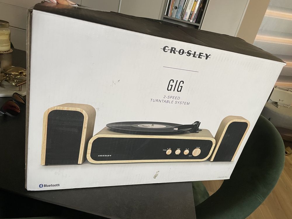 Pickup Crosley GIG Natural Bluetooth cu difuzoare (lipsa ac)