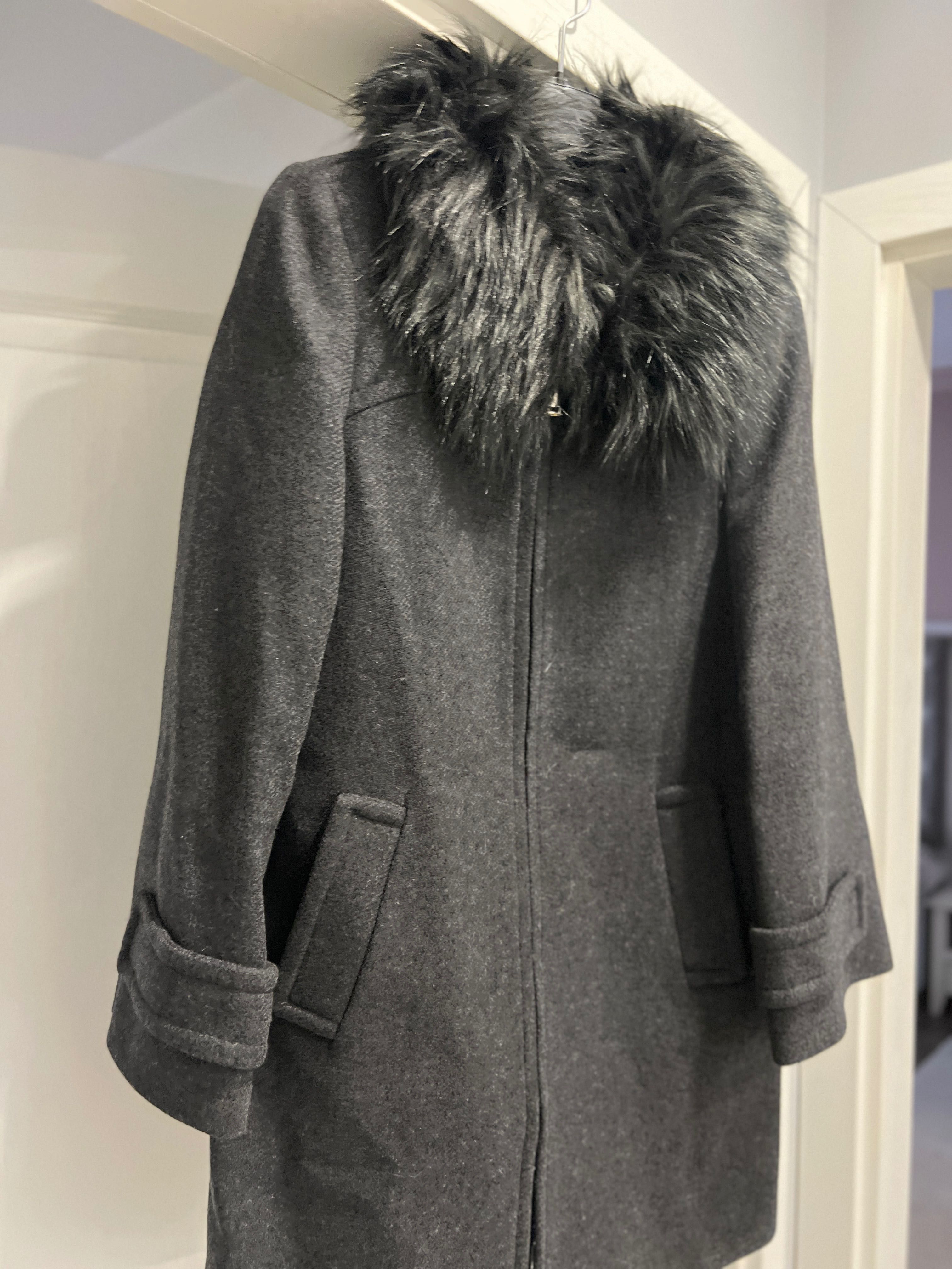 Палто Zara XS съдържание на вълна