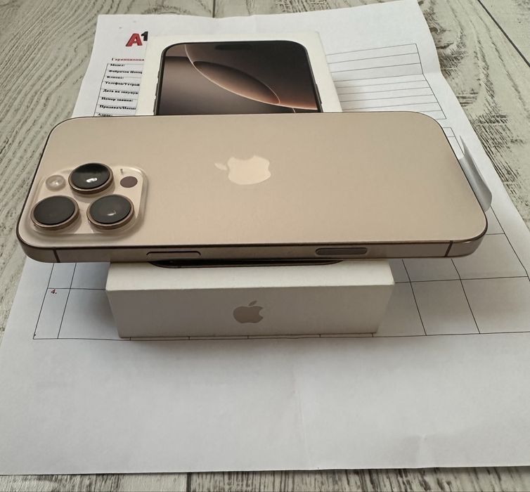 100% БАТЕРИЯ Iphone 16 Pro Max 512GB Desert 5G 24м. ГАРАНЦИЯ