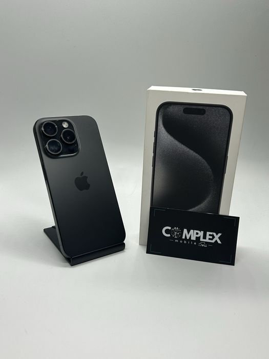 Phone 15 PRO - 256Gb Black Titanium - STARE IMPECABILA + Garantie
