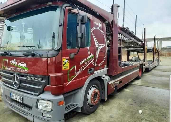 Transportor Auto Mercedes Actros , paltforma auto 9 auto