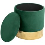 Taburet cu spațiu de depozitare și capac, 40 cm, Akord Furniture