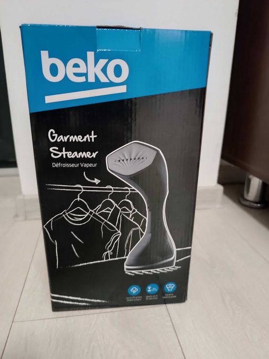 Aparat de calcat vertical BEKO HygieneShield 1600W, talpa ceramica
