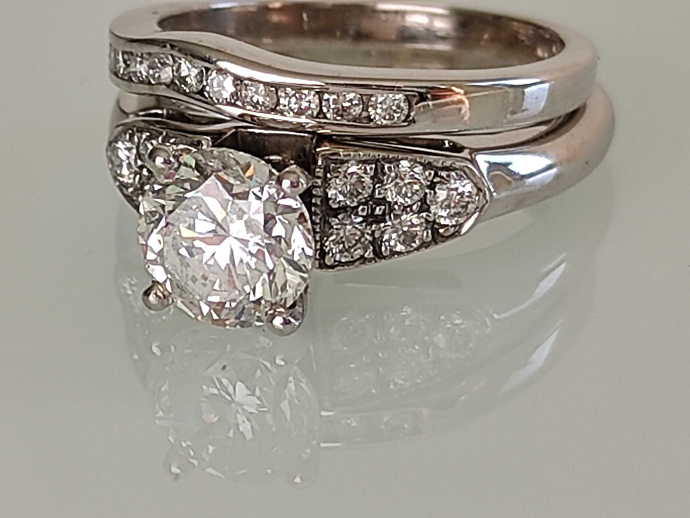 Inel logodna 14k cu diamante 1,65ct