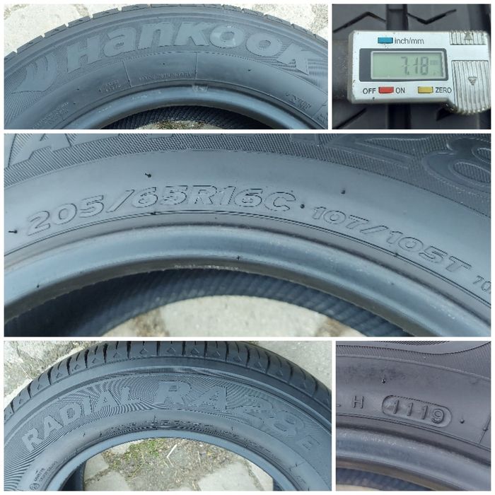O bucată 205/65 R16C vară - una Bridgestone Hankook