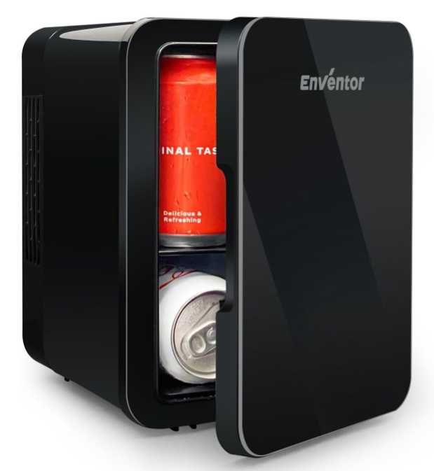 Mini frigider portabil Enventor, 4L, incalzire/racire, negru