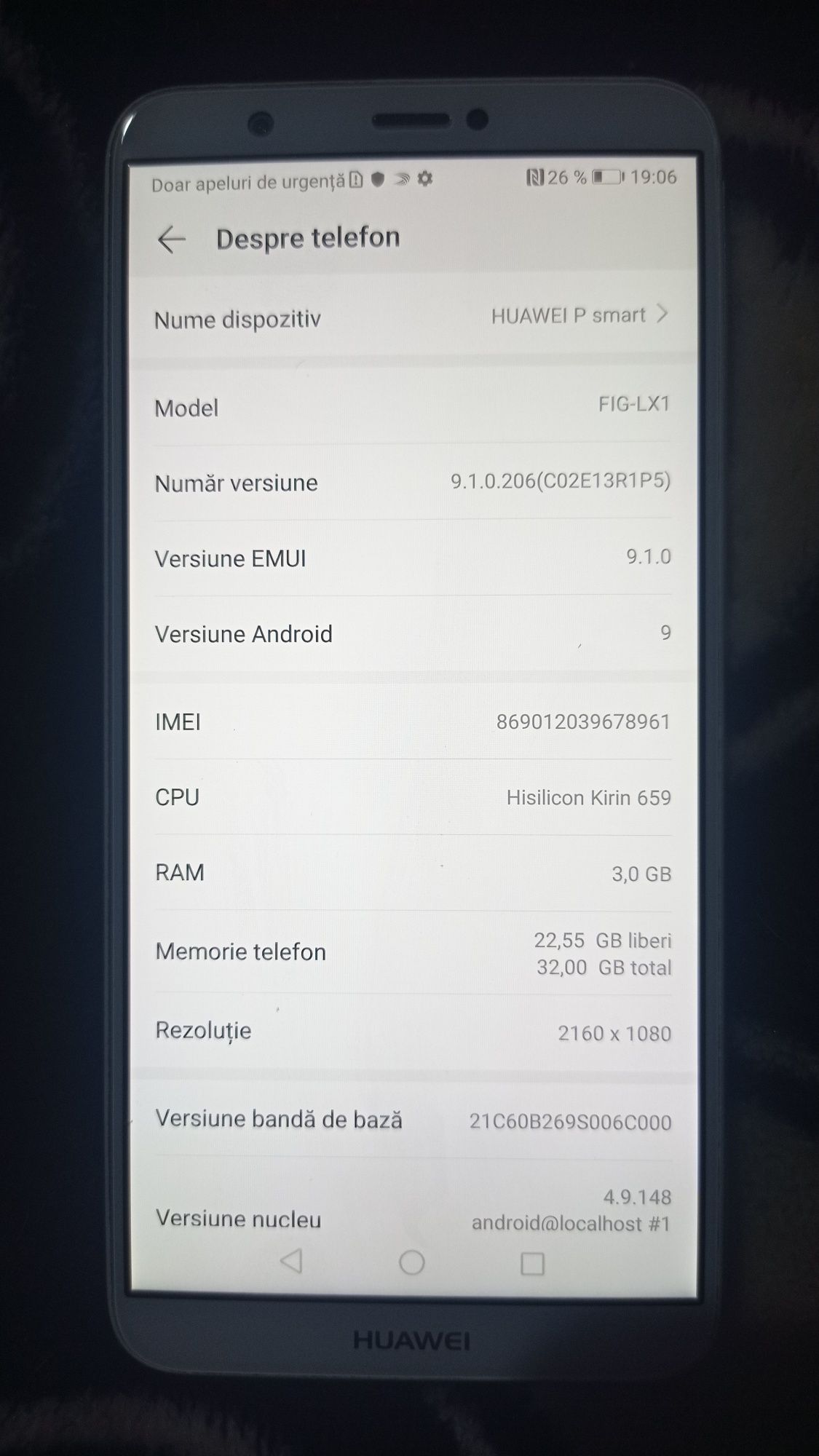 Telefon Huawei Y7(2019)dual SIM