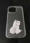 Прозрачен калъф за iPhone 13pro с котка