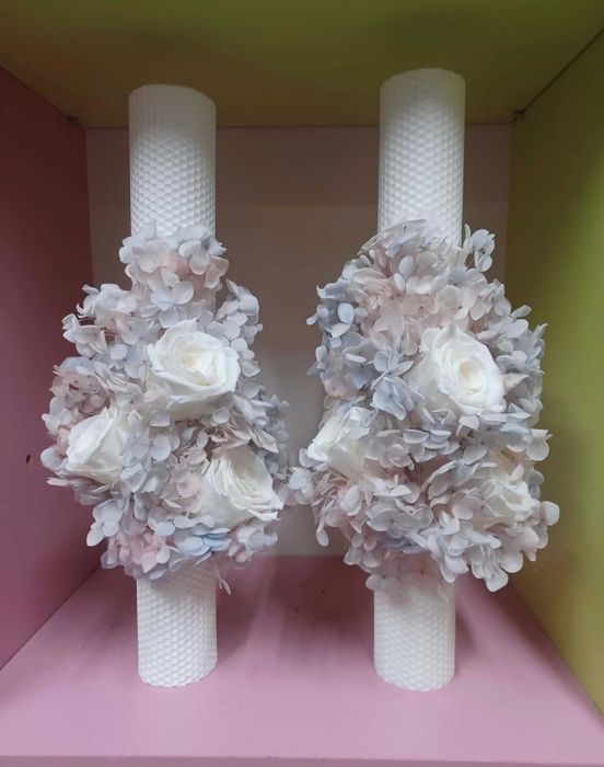 Lumânări,buchete și trusouri de botez/nunta