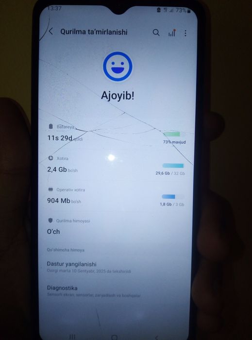 Samsung a12 32gb ishlashi ideal 60minglik rashoti bor