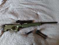 AWP Airsoft снайпер – Пълен ъпгрейд +Оптика Bushnell + бипод