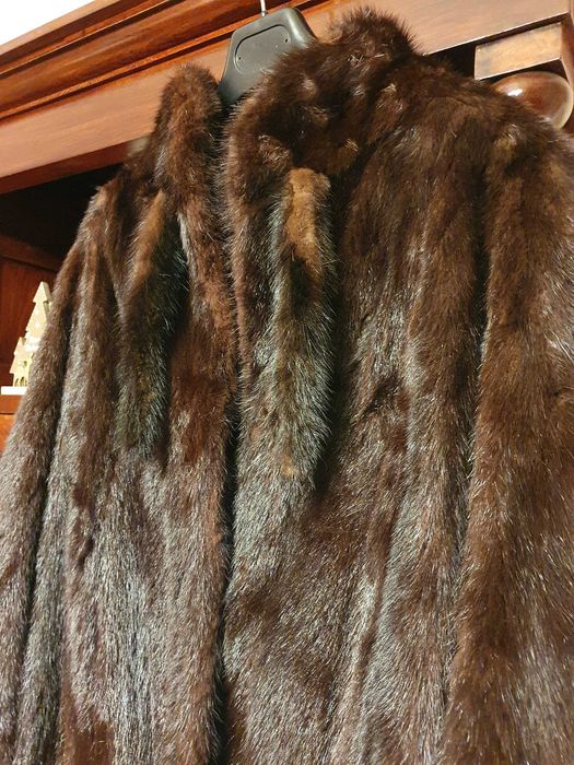 Италианско кожено палто Визон