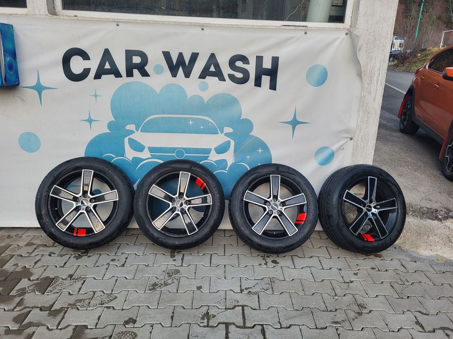 Jante MOMO 17 " 5x100 cu anvelope vara 225/55/R17