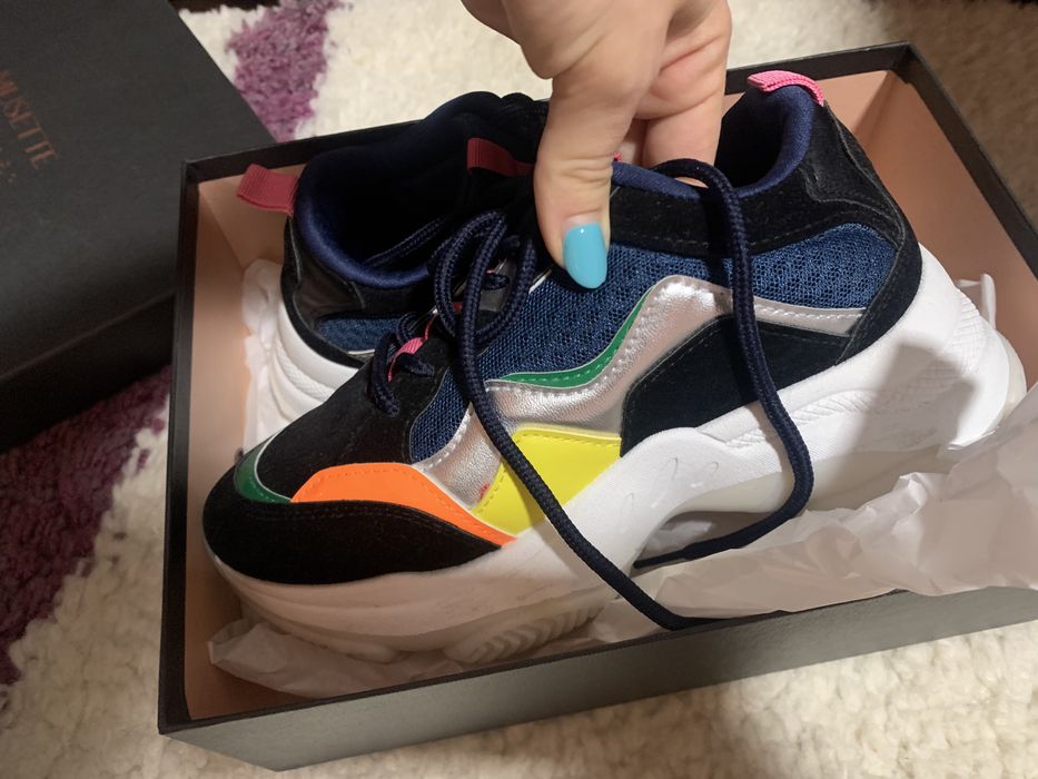 Adidasi catifea multicolori