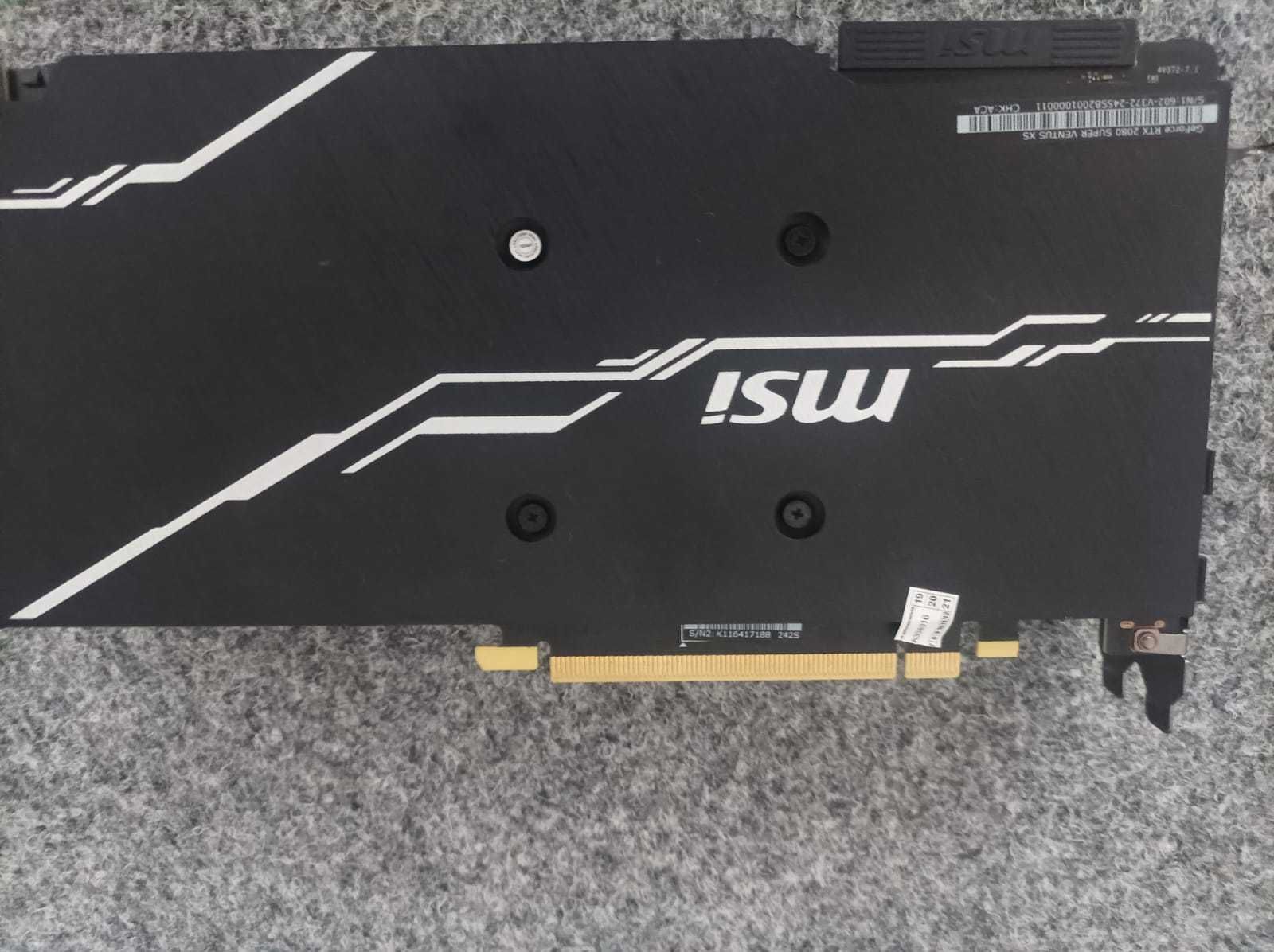 Продается видеокарта MSI RTX 2080 SUPER VENTUS XS в отл. состоянии