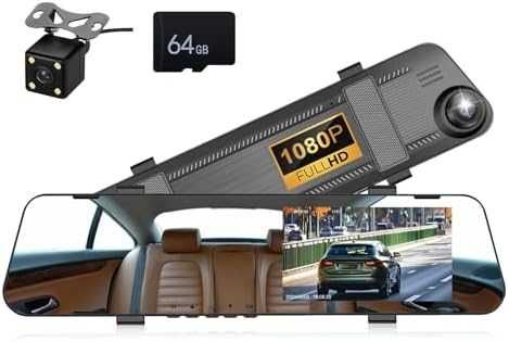 Нова 4.5" Огледална Камера с Нощно Виждане и Паркинг Асистент кола