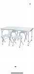 Masa camping cu 4 scaune 1200*600 rulota autorulota